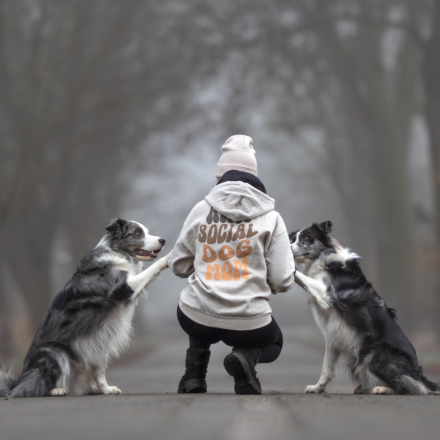 Hoodie - Anti Social Dog Mom
