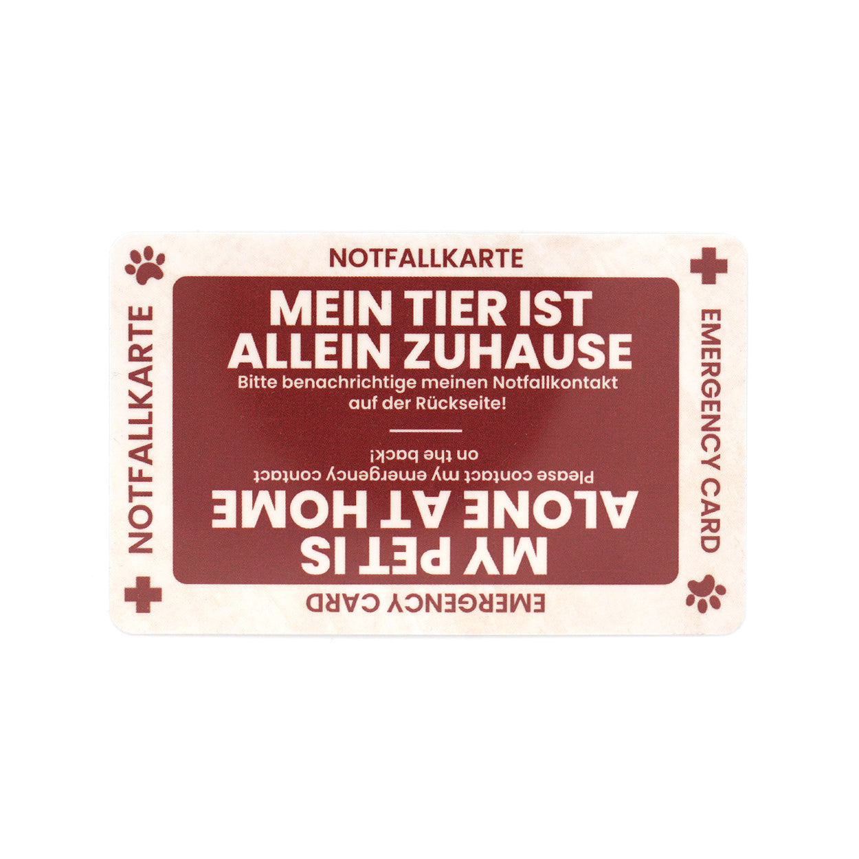 Notfallkarte für Haustiere