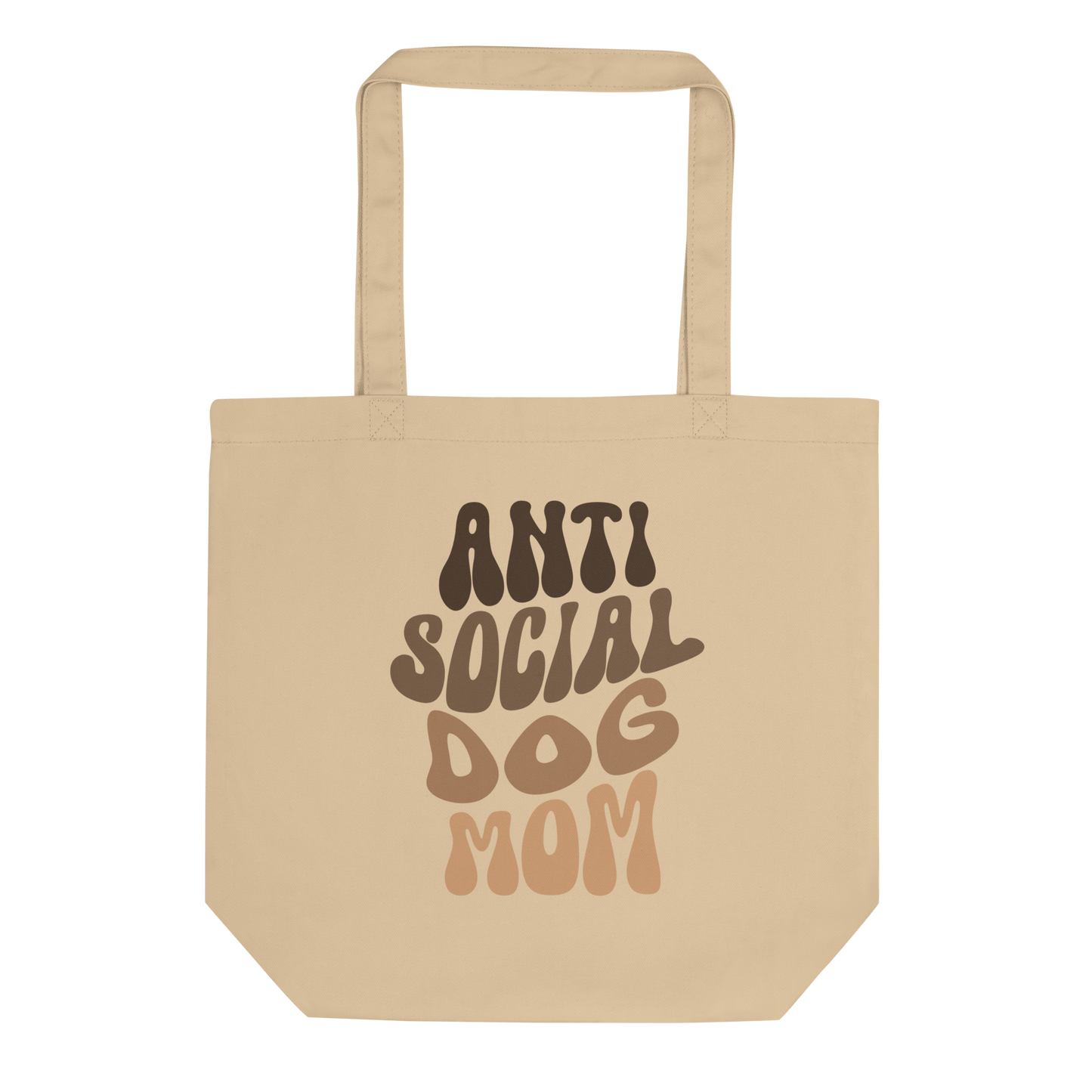 Premium Bio Bauwoll Tasche - Anti Social Dog Mom