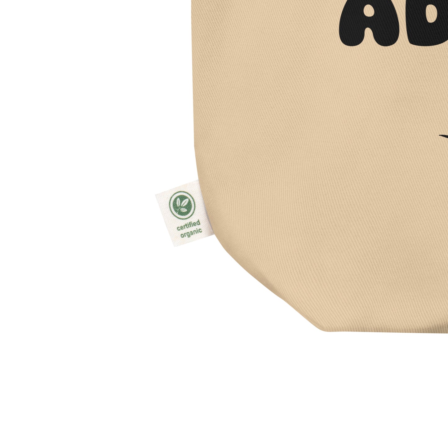 Premium Bio Bauwoll Tasche - My favorite breed is adopted