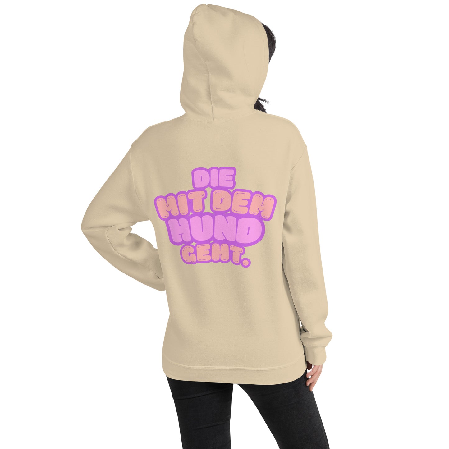 Hoodie - Die mit dem Hund geht.