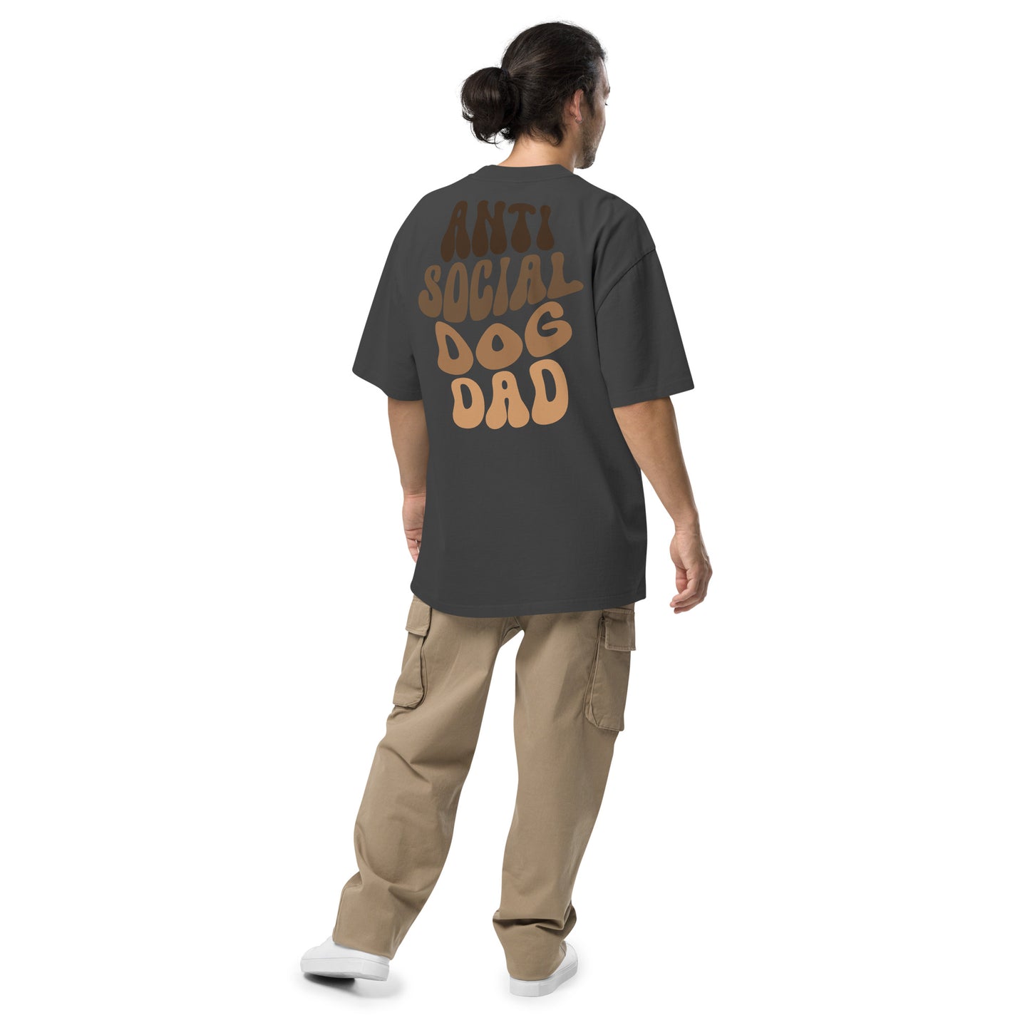 Premium Oversized T-Shirt - Anti Social Dog Dad