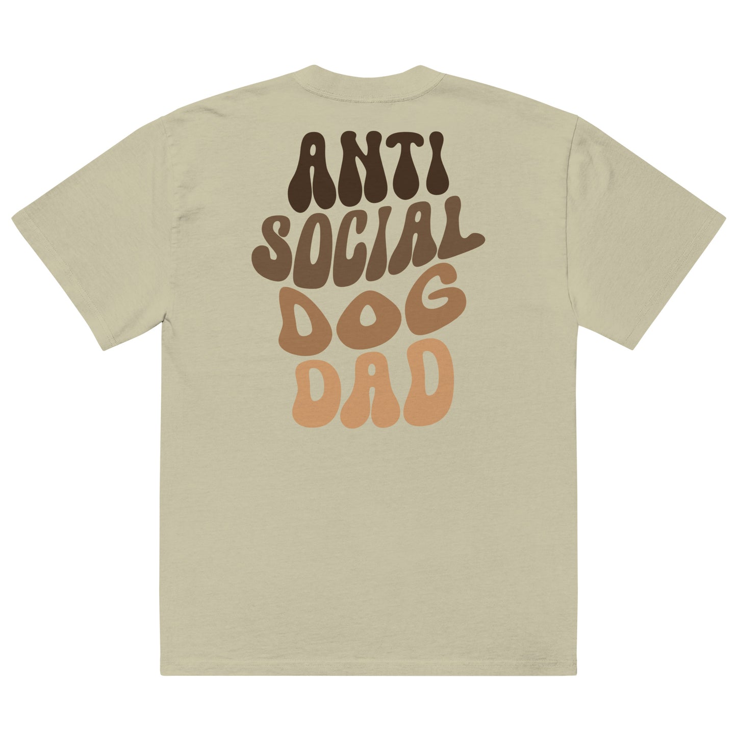 Premium Oversized T-Shirt - Anti Social Dog Dad