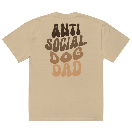 Premium Oversized T-Shirt - Anti Social Dog Dad